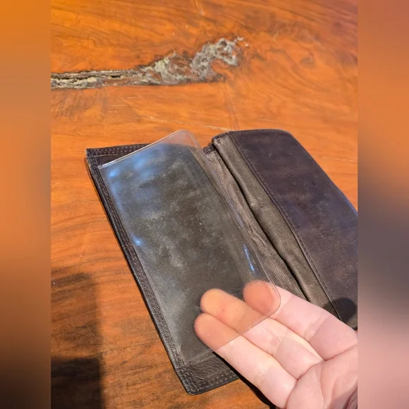 Vintage FOSSIL leather Brown Wallet Bilfold - Picture 9 of 10